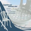 CLIHOME Cast Aluminum Bistro Outdoor Chairs(Set of 2) - 3 of 4