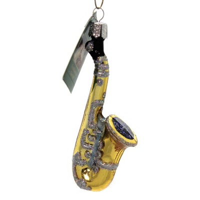 Old World Christmas 4.5" Saxophone Woodwind Instrument  -  Tree Ornaments