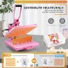 HOMDOX Heat Press 15" × 15" Digital Heat Up Fast & Even Pro Pull Out Lower Platen Slide Out Heat Transfer Sublimation mashine Pink - 2 of 4
