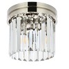 Elegant Lighting Sydney 3 light polished nickel Flush Mount Clear Royal Cut Crystal - 3 of 4