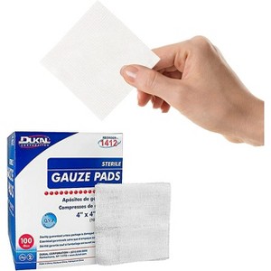 Dukal 12 Ply Gauze Sterile 4x4" Pad, 100 Count - 1 of 3