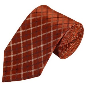 Men's Plaid 3.25 Inch Wide And 58 Inch Long Woven Neckties - 1 of 4