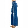 Women's Mid Waist Fit friend Knee Distressed Jeans - RISEN - 2 of 4