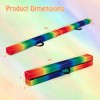 Costway 8 FT Folding Gymnastic Beam with Anti-slip Base Pine Wood Frame Carrying Handle Blue/Beige/Pink/Dark Purple/Purple/Multicolor - 3 of 4