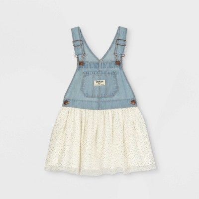 oshkosh denim tulle dress