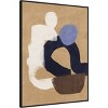 32" x 42" At Ease Blue by Urban Road Framed Canvas Wall Art Print - Amanti Art: Modern Lithograph, Polystyrene Frame - 2 of 4