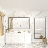 Apmir High-Strength Tempered Glass and Aluminum Alloy Framed French Cleat Mounted Wall Decor Bathroom Vanity Mirror with 5-Year Warranty - 3 of 4