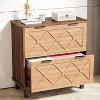 Tribesigns Wood File Cabinet, Lateral Filing Cabinet for Letter Size/A4/Legal Hanging Files, Printer Stand with 2 Drawers for Home Office - 2 of 4