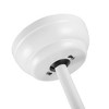 YUHAO 42 in. Indoor Modern Contemporary Matte White ABS Blades Integrated Dimmable LED Ceiling Fan with Light and Remote Control - 4 of 4