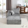 CAVINAS 2-Seat Combination Sofa Exquisite Fabric Upholstered Comfortable Flexible and Changeable Sofa Couch with Pillows - 4 of 4