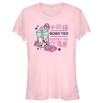 Juniors Womens Turning Red Boba Tea Sweet as Me T-Shirt