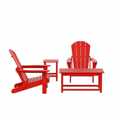 WestinTrends  4-Piece Outdoor Paio Adirondack Conversation Set