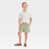 Boys' Textured 'Above the Knee' Printed Pull-On Shorts - Cat & Jack™ Sage Green - 3 of 3