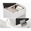Vanity Desk Set with Mirror & Lights: 3 Drawers, 11 Storage Shelves, Power Outlet. 3 Color Modes, Stool Included – For Bedroom/Dressing Room - 4 of 4