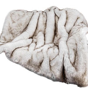 Itopfox Ultra-Real Faux Fur Throw Blanket, Super Thick Warm Cozy Heavy Plush Fuzzy Elegant Winter Reversible Mink Blanket for Living Room Bedroom - 1 of 4