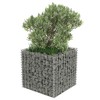 vidaXL Gabion Raised Bed in Durable Galvanized Steel - 19.7"x19.7"x19.7" - Easy Self Assembly - Silver Color, Perfect for Gardens or Patios - 4 of 4