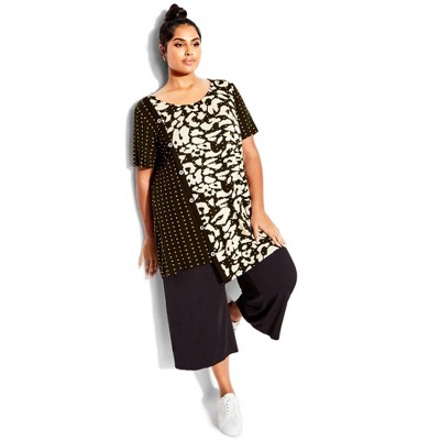 Avenue Women's Plus Size Jules Spliced Tunic