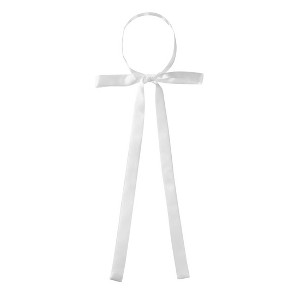 Allegra K Women's Self-Tied Solid Color Ribbon Cosplay Elegant Long Neck Bowties - 1 of 4