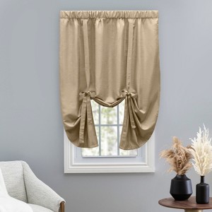 Grasscloth Lined Rod Pocket Tie-Up Panel - 1 of 3