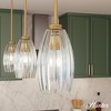 Rossmoor Clear Glass Mini Pendant Ceiling Light Fixture Luxe Gold - Hunter Fan - 3 of 4