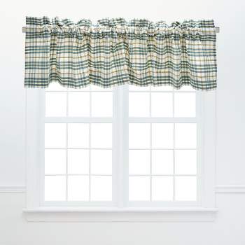 C&F Home Simmons Plaid White Valance Collection