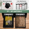 BestMassage 52 Inch Cat Cage Cat Crate with Hammock Two Front Doors for Cats, Black - 4 of 4