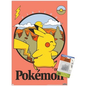 Trends International Pokémon - Pikachu Outdoor Adventure Unframed Wall Poster Prints - 1 of 4
