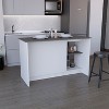 Depot E-Shop Kitchen Island with Large Countertop, Open Storage Shelves and Double Door Cabinet - 4 of 4