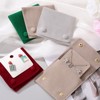 Unique Bargains Velvet Storage Ring Necklace Jewelry Pouches with Insert Pad 4" x 3.7" 3 Pcs - 4 of 4