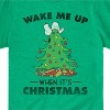 Boys' - Peanuts - Snoopy and Woodstock Christmas Skating Short Sleeve Graphic T-Shirt - 2 of 4