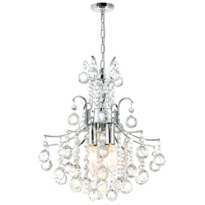 CWI Lighting Princess 3 Light Mini Chandelier With Chrome Finish