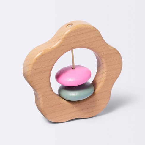 Wooden Baby Rattle Flower Cloud Island Target