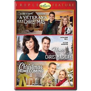 Hallmark Holiday Collection Triple Feature: A Veteran's Christmas/HomeFor Christmas Day/Christmas Homecoming (DVD) - 1 of 1