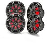 Kicker Marine Radio 46KMC2 and 8" Charcoal Marine LED Speakers (QTY 2) 1 pairs of OEM replacement speakers - 2 of 4