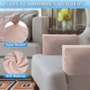 Unique Bargains Twill Stretch Soft Jacquard Non Slip Sofa Armrest Covers - 3 of 4