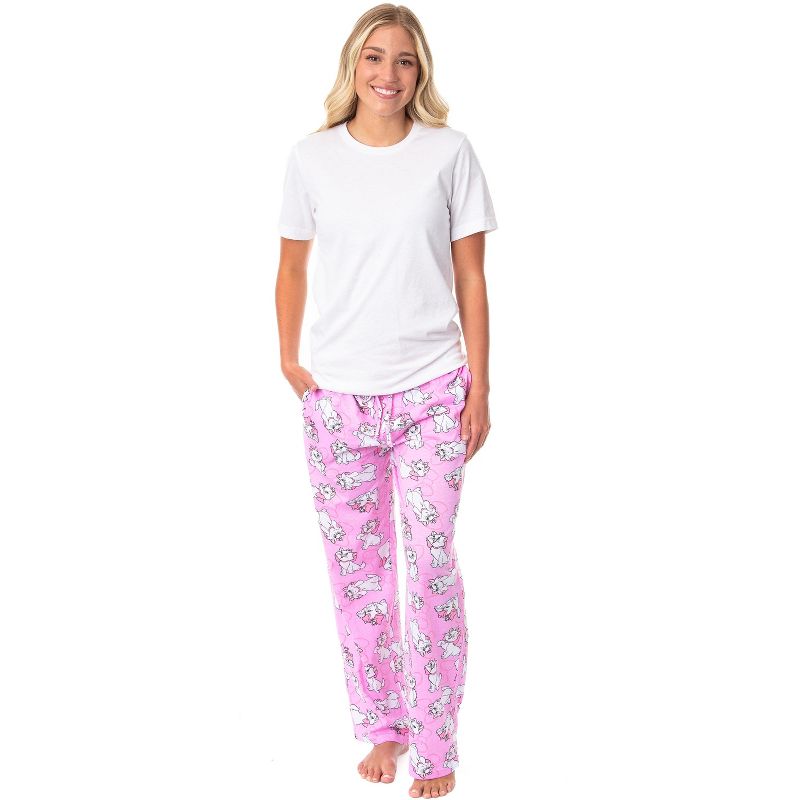 Disney Adult Aristocats Marie Expressions and Bows Pajama Sleep Lounge Pants, 3 of 7
