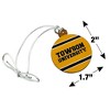 Towson University TU Stripes Mini Small Tiny Wood Christmas Tree Holiday Ornament - 4 of 4