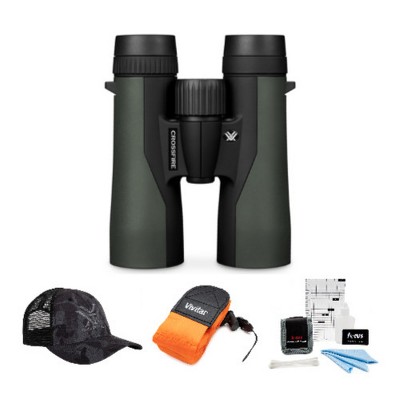 Vortex Optics Crossfire 8x42 Roof Prism Binocular Kit with Accessory Bundle