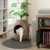 LunaLulinlk Brown upgraded version artificial plant cat litter box with deodorizing scoop - 3 of 4