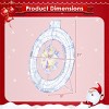 Syemin Decorative Holiday Scene Props 33 Inch Snowflake Wreath Christmas Decoration Outdoor and Indoor Christarm Decor, White, 30"*30"*33" - 2 of 4