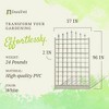Dura-Trel Winchester 57"x95" PVC Vinyl Outdoor Garden Trellis Support for Vines, Climbing Plants, Flowers, & Vegetables w/Wall Mounting Screws, White - 3 of 4