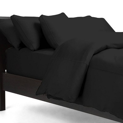 Full/Queen Ultra Air Performance Duvet Cover and Pillow Sham Set Black - SHEEX