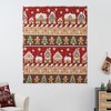 Greenland Home Fashions Gingerbread Lane 50" x 60" Throw – Reversible Microfiber Holiday Blanket - 4 of 4