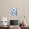 Art Remedy Blue and White Palms Tropical Bathroom Wall Art Unframed - 2 of 4
