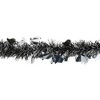 Northlight Black and Silver with Ghosts Halloween Tinsel Garland - 50 feet, Unlit - 2 of 3