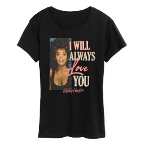 Women's - Whitney Houston - Always Love You Short Sleeve Graphic T-Shirt - 1 of 4