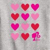 Boys' - Barbie - Barbie Heart Grid Graphic Long Sleeve Fleece Sweatshirt - 2 of 4