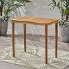 Akoasm Morden Acacia Wood Patio Coffee Table Bar Table-Teak - 3 of 4