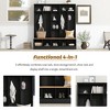 TIRAMISUBEST Wide Design Coat Rack Hall Tree with Storage Bench, Minimalist Shoe Cabinet with Shelves and 8 Hooks - 4 of 4