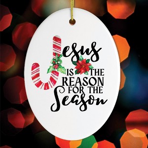 He is the Reason for the Season Christmas Ornament| OrnamentallyYou - 1 of 4